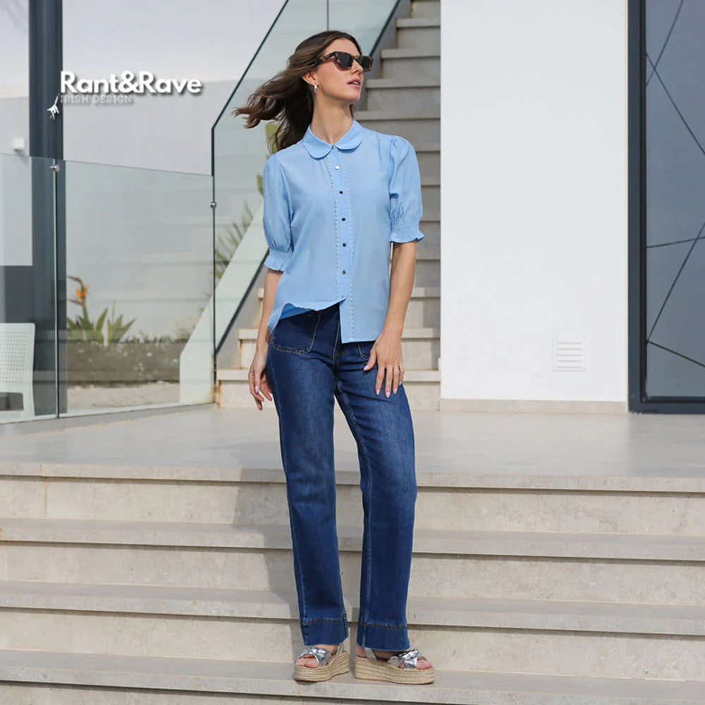 Rant & Rave Gabrielle Shirt - Blue