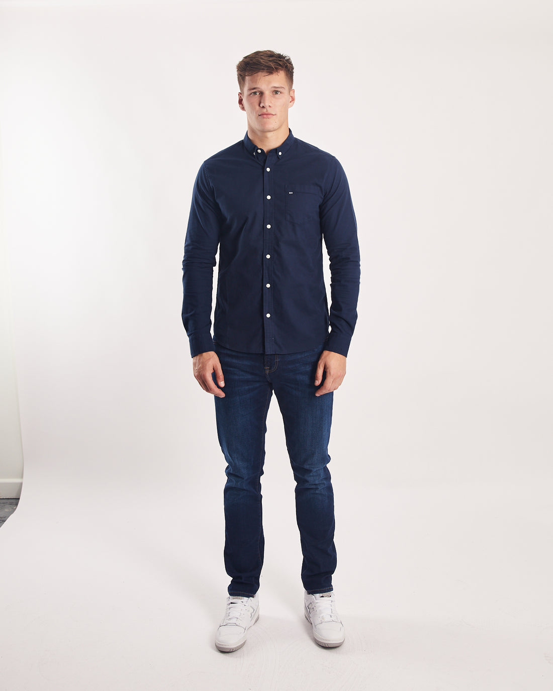 Diesel Garvey Long-sleeve Shirt - Navy Clearing