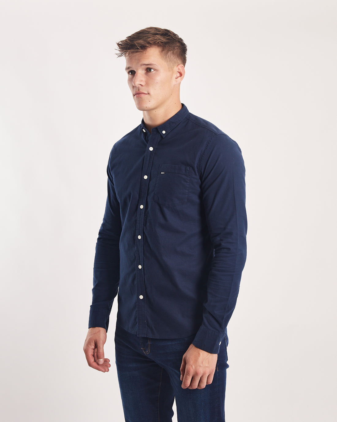 Diesel Garvey Long-sleeve Shirt - Navy Clearing