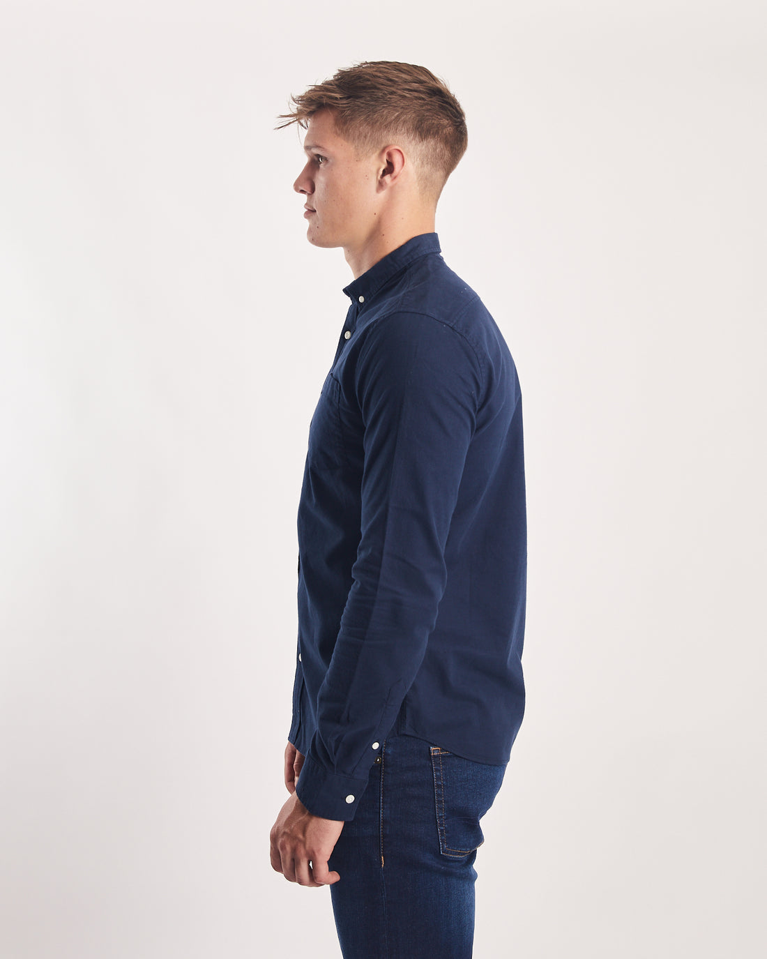 Diesel Garvey Long-sleeve Shirt - Navy Clearing