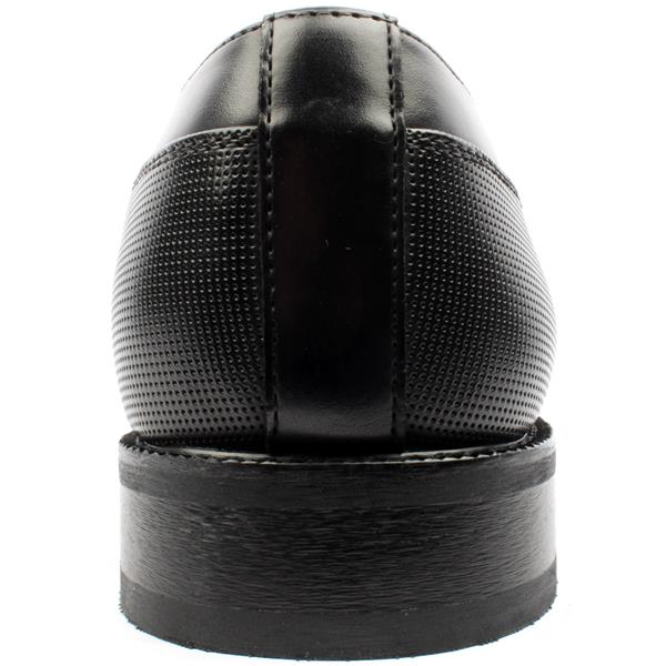 Goor Mens Formal Oxford Cap Tie Shoe - Black