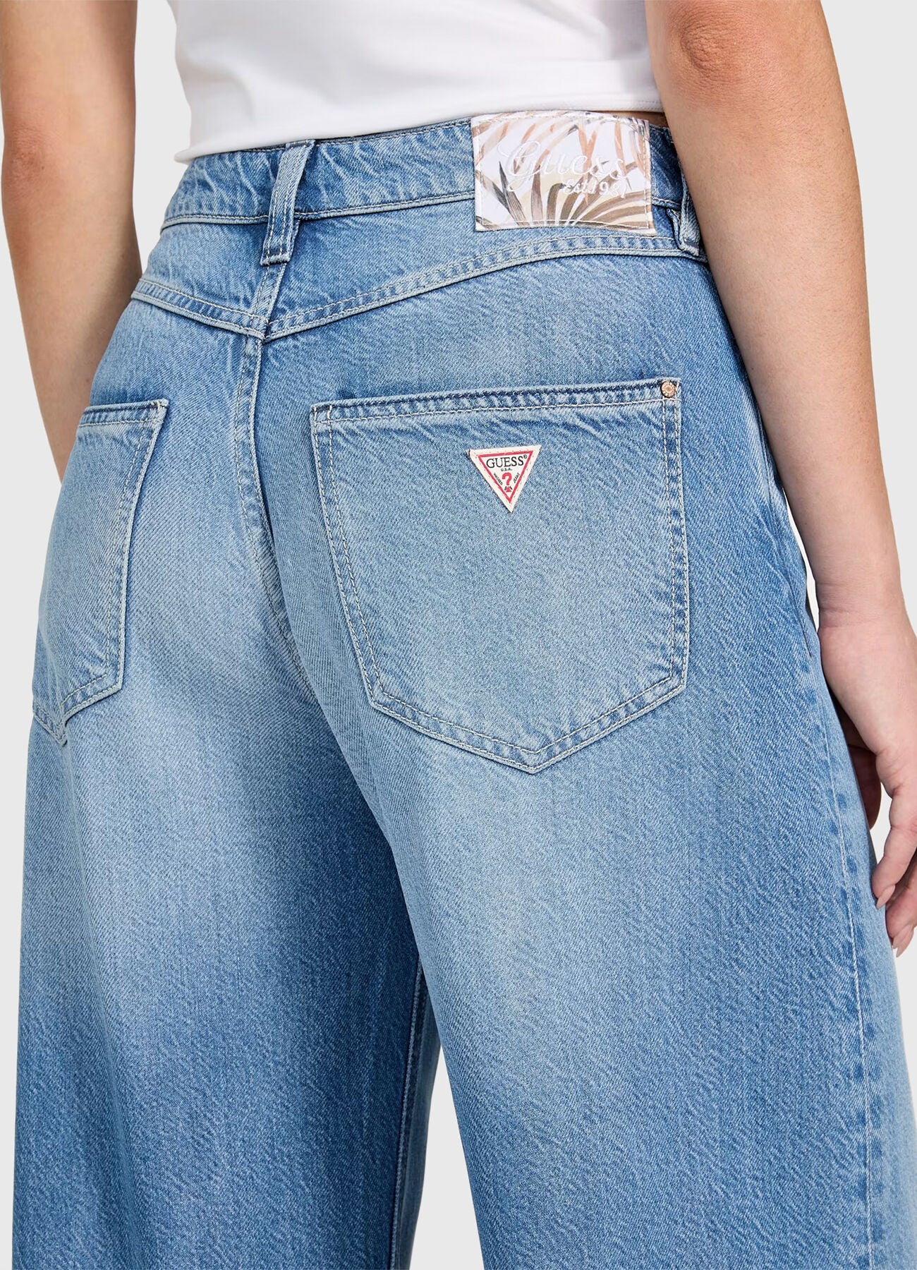 Guess Bellflower Denim Wide Leg Jeans