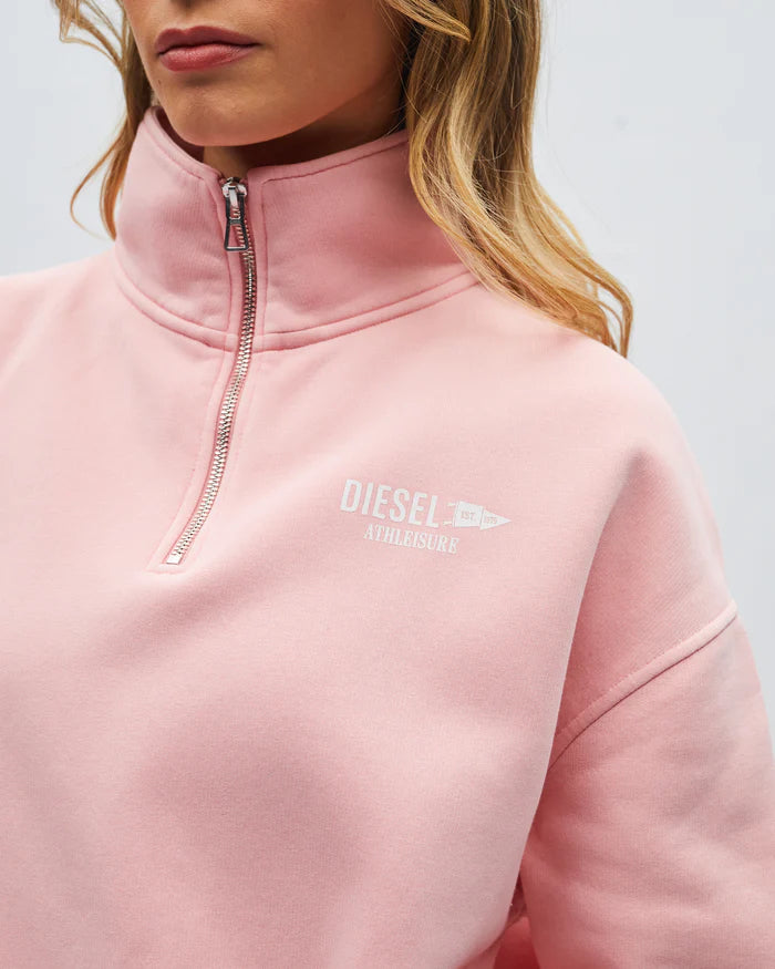 Diesel Hayse Half Zip - Acid Pink
