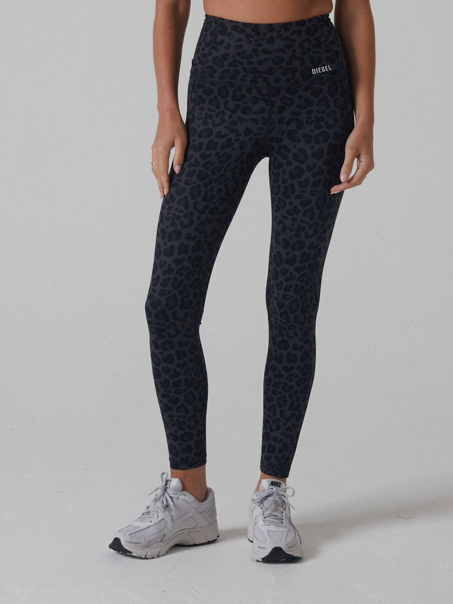 Diesel Hunter Ultra High Rise Pant - Leopard Print
