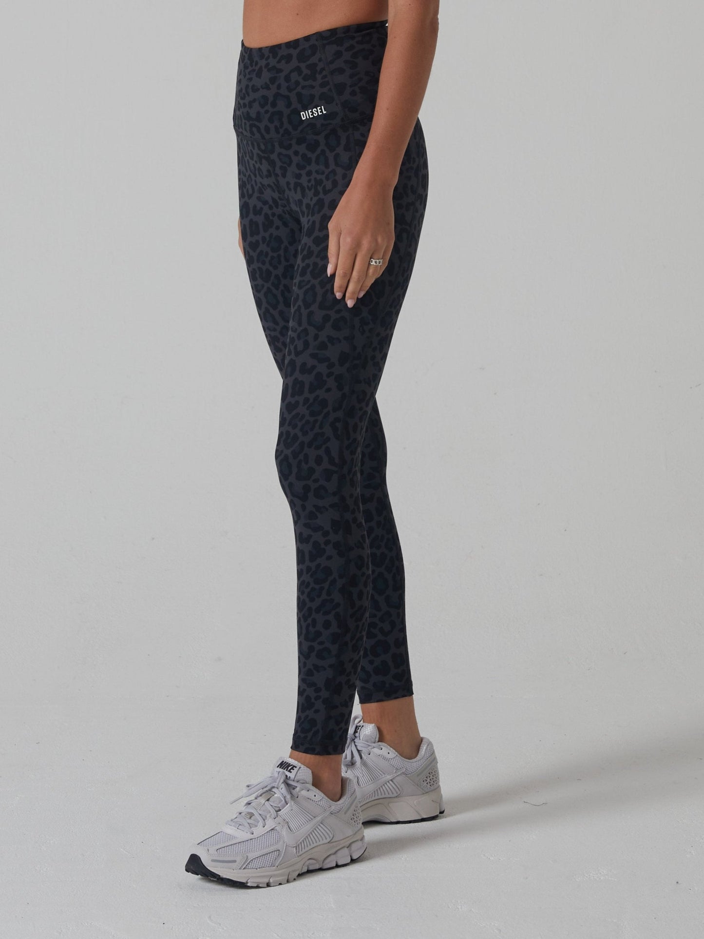 Diesel Hunter Ultra High Rise Pant - Leopard Print