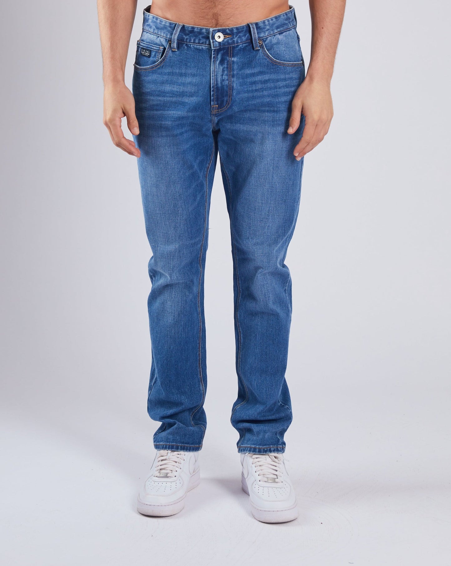Diesel Mens Holden Austin Tapered Fit Jean - Stone Blue