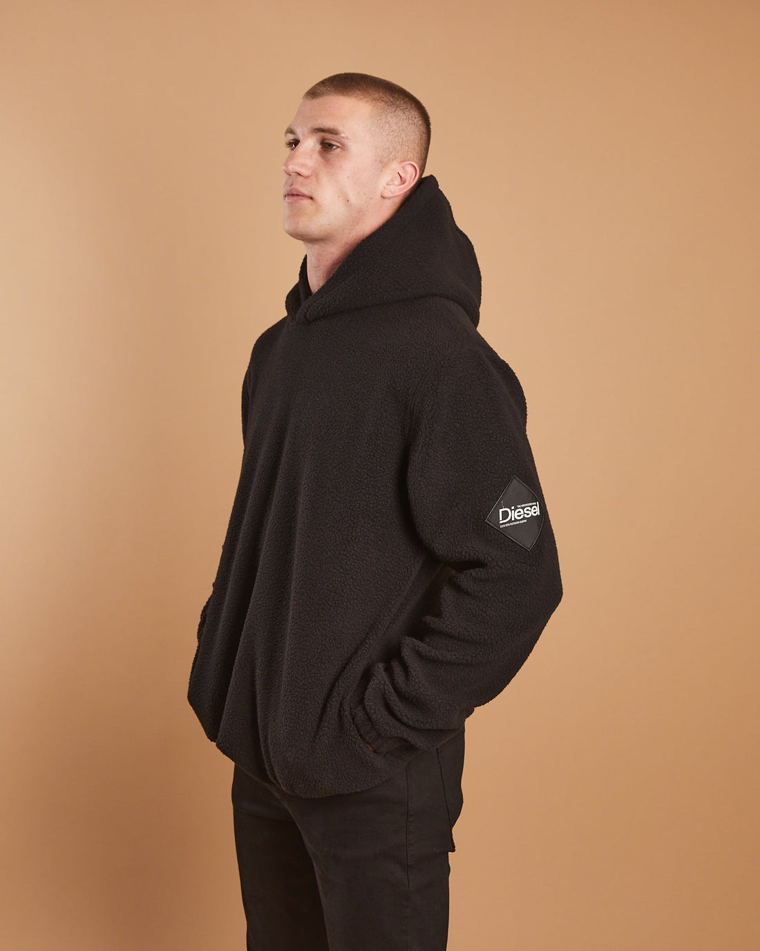 Diesel Iceberg Fleece Hoodie - Black Dust