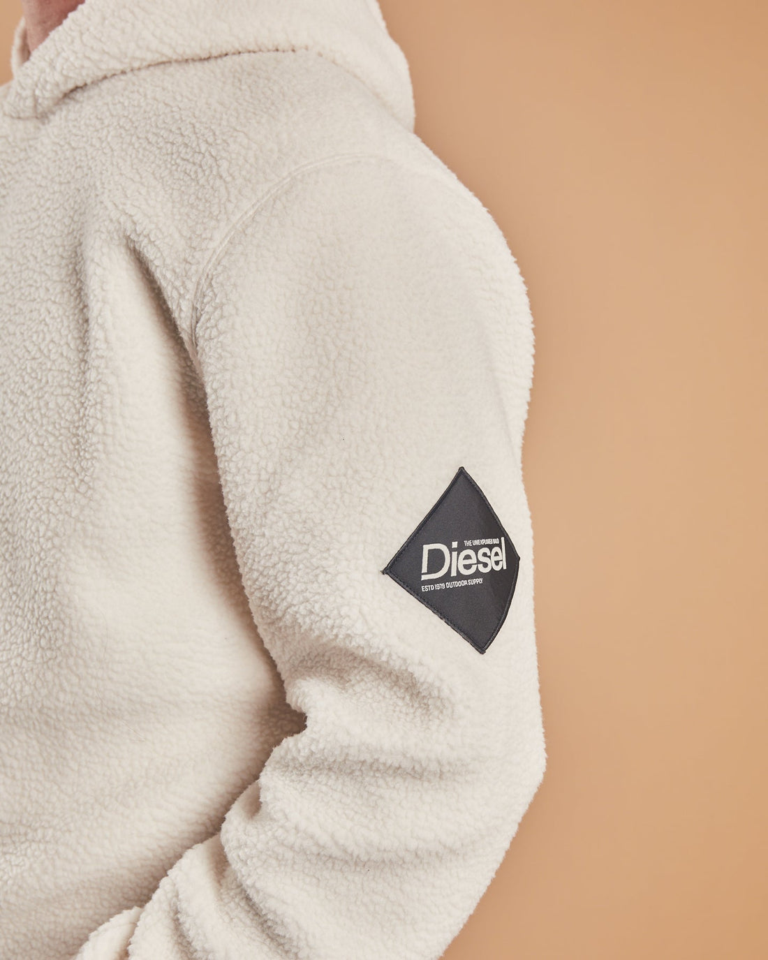 Diesel Iceberg Fleece Hoodie - Clay Ivory