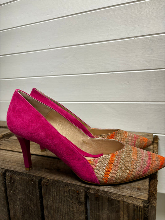 Emis Pattern Heel - Fuchsia