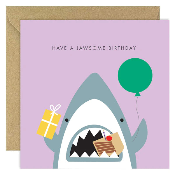 Bold Bunny Card - Jawsome Birthday