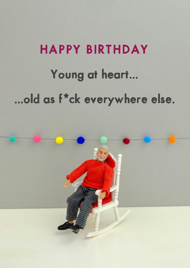 Bold & Bright Card - Young at heart…