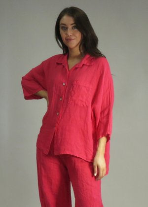 Deck Linen Blouse - Pink