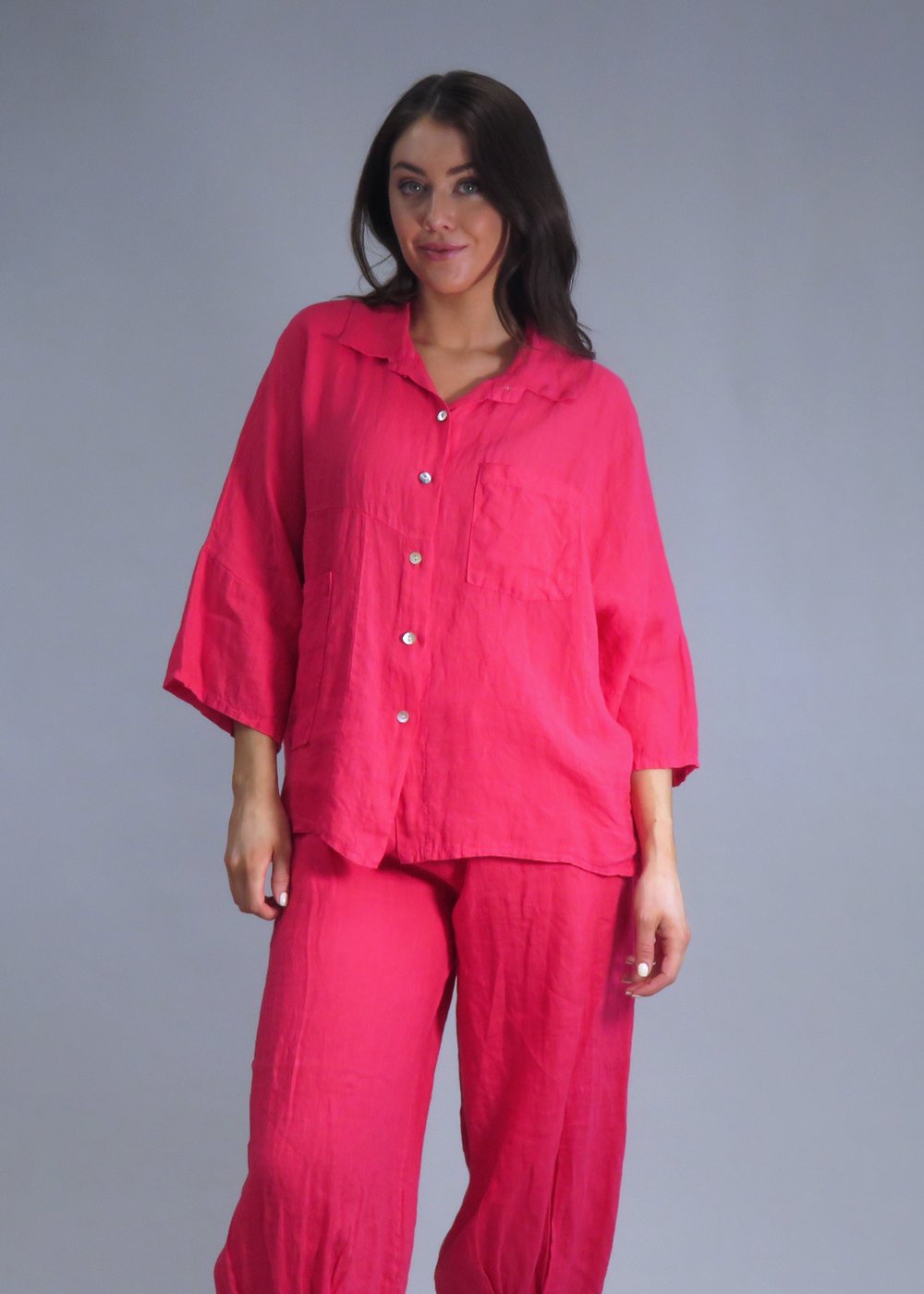 Deck Linen Blouse - Pink