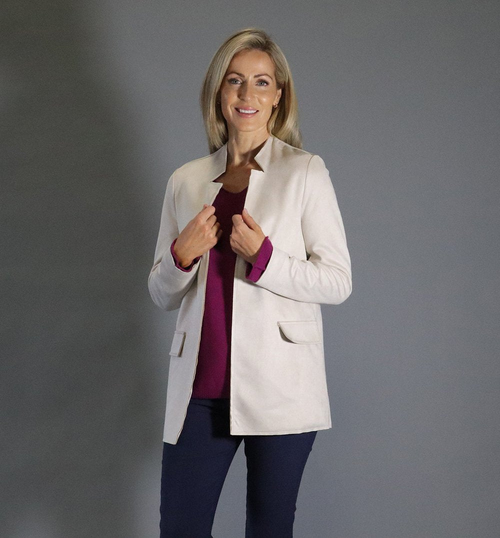 Deck Suedette Jacket - Beige