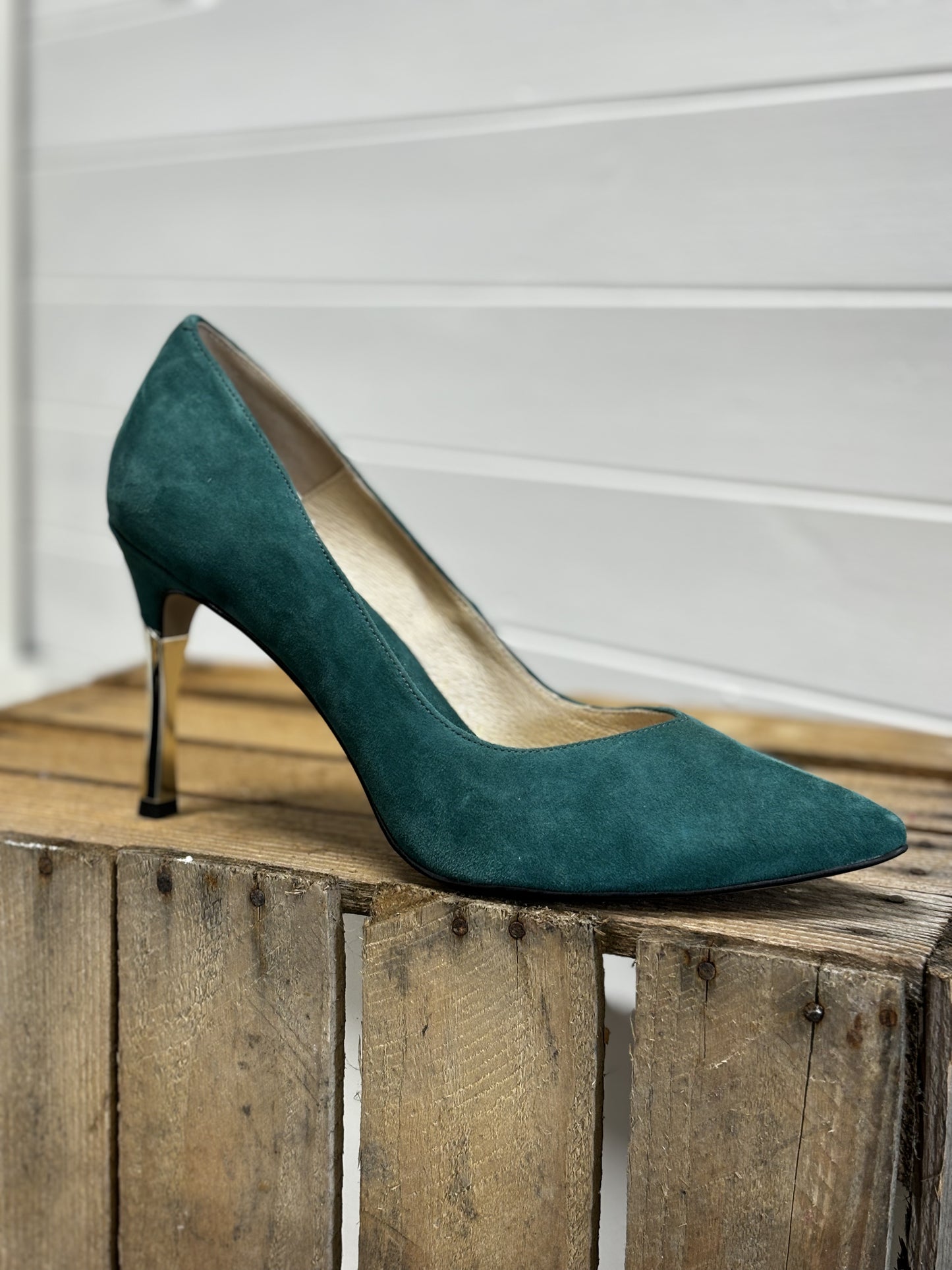 Emis Gold Heel - Green