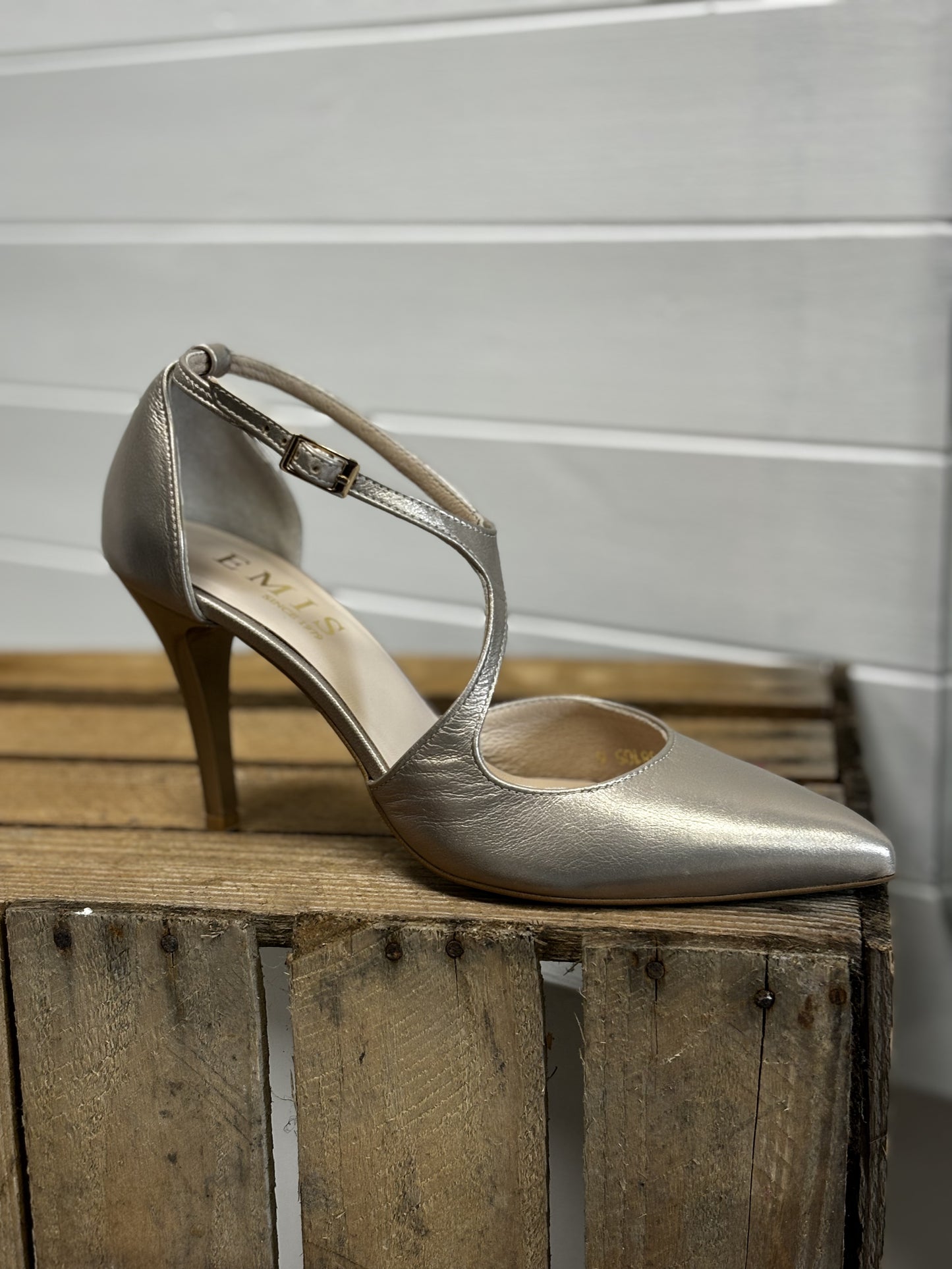 Emis Ankle Strap Heel - Champagne