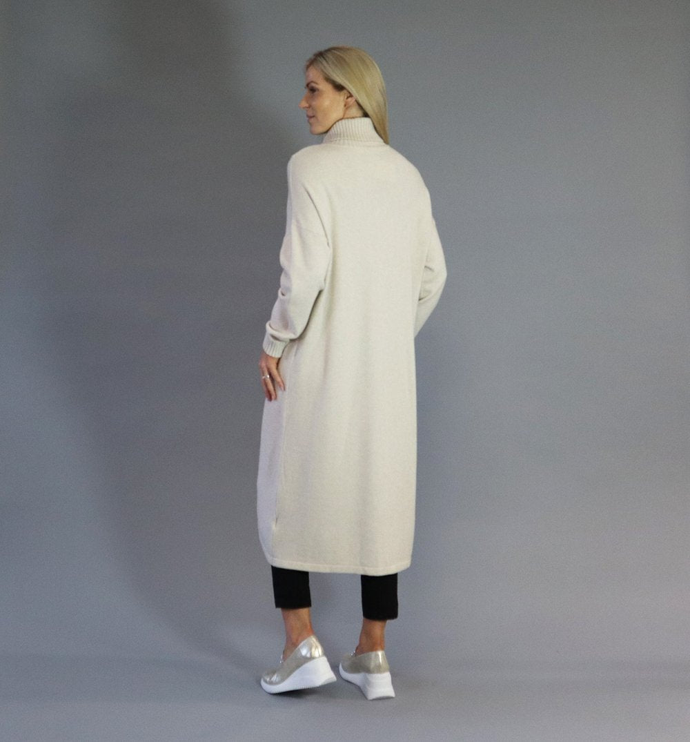 Deck Knitted Dress - Cream