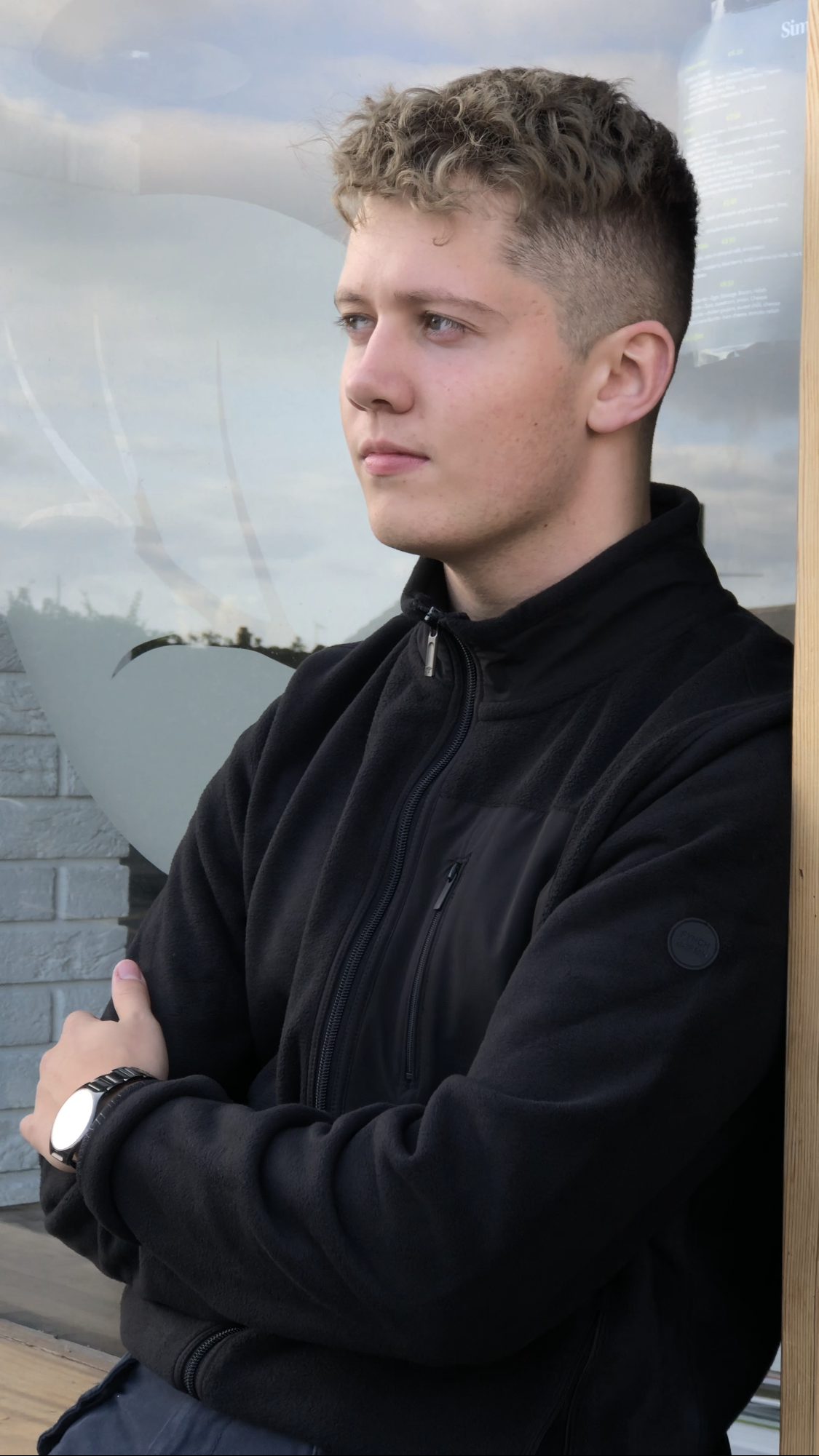 Fynch Hatton Full Zip Fleece - Black