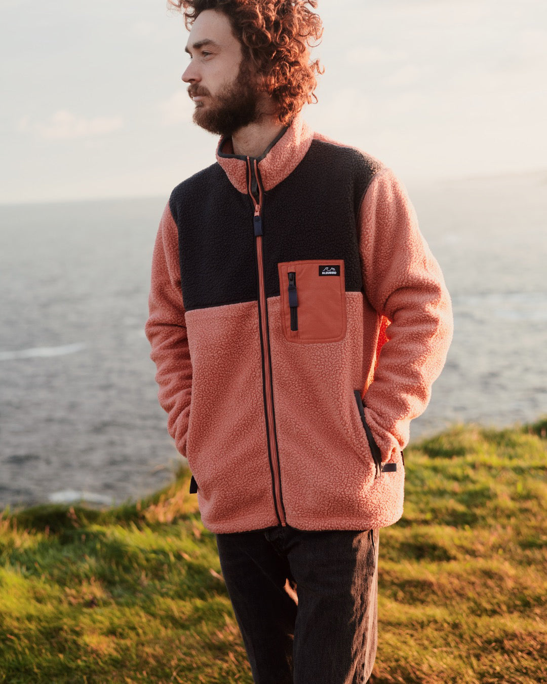 Bleubird Polar Full Zip Fleece - Coral