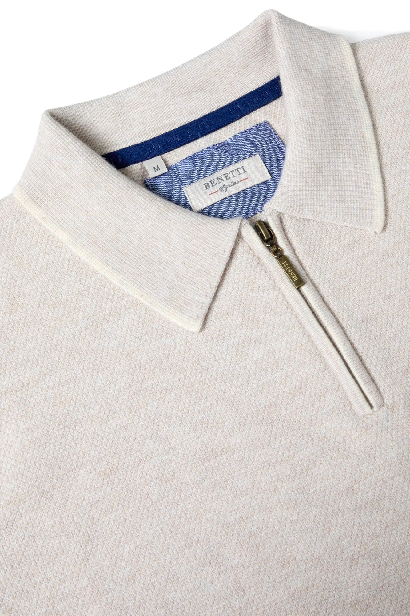 Benetti Jeremy Knit Polo - Stone