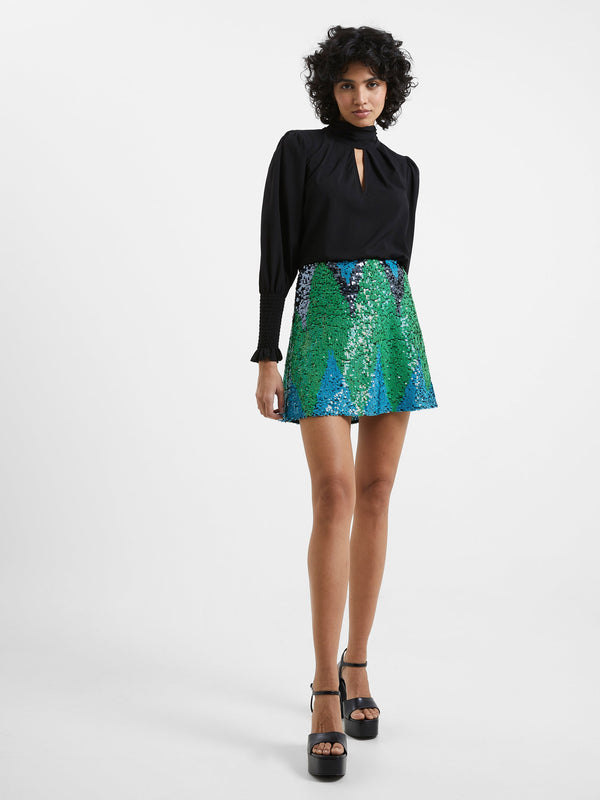 French Connection Emin Embellished Mini Skirt