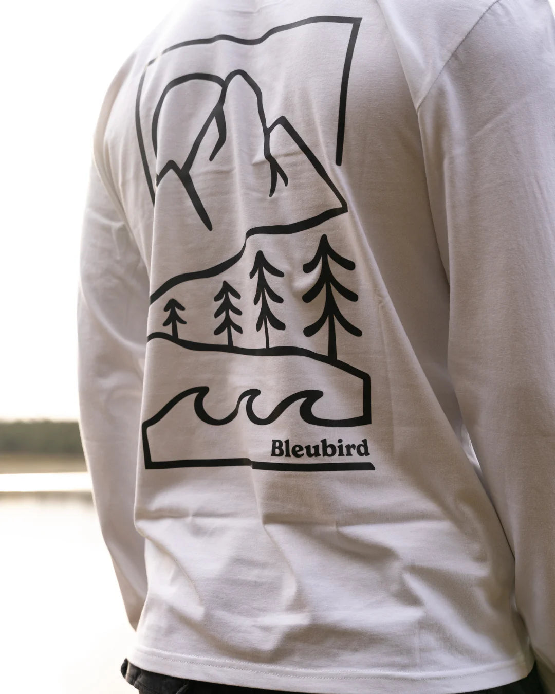 Bleubird Alpine Long Sleeve Tee - White