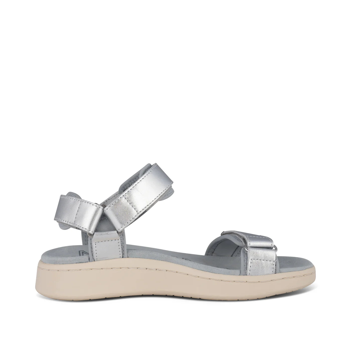 Woden Line Metallic Sandal - Silver