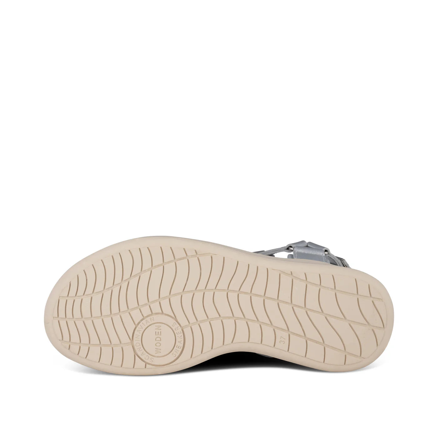 Woden Line Metallic Sandal - Silver