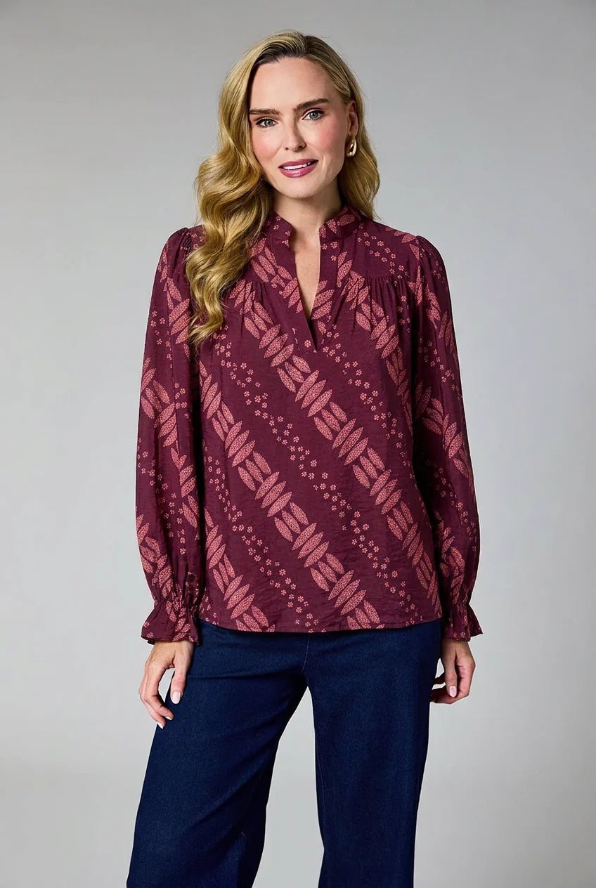 Deck Blouse - Mulberry