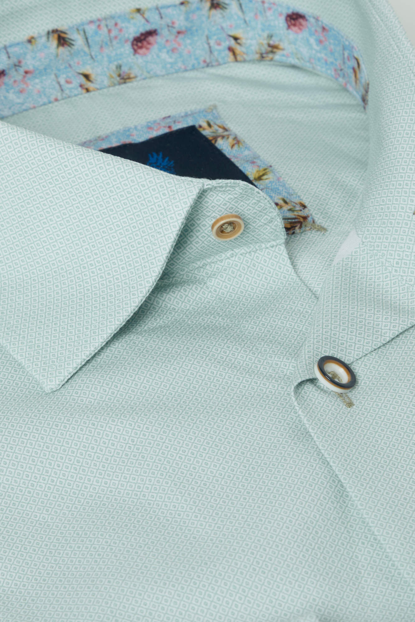 Benetti Arlo Long Sleeve Modern Fit Shirt - Sage