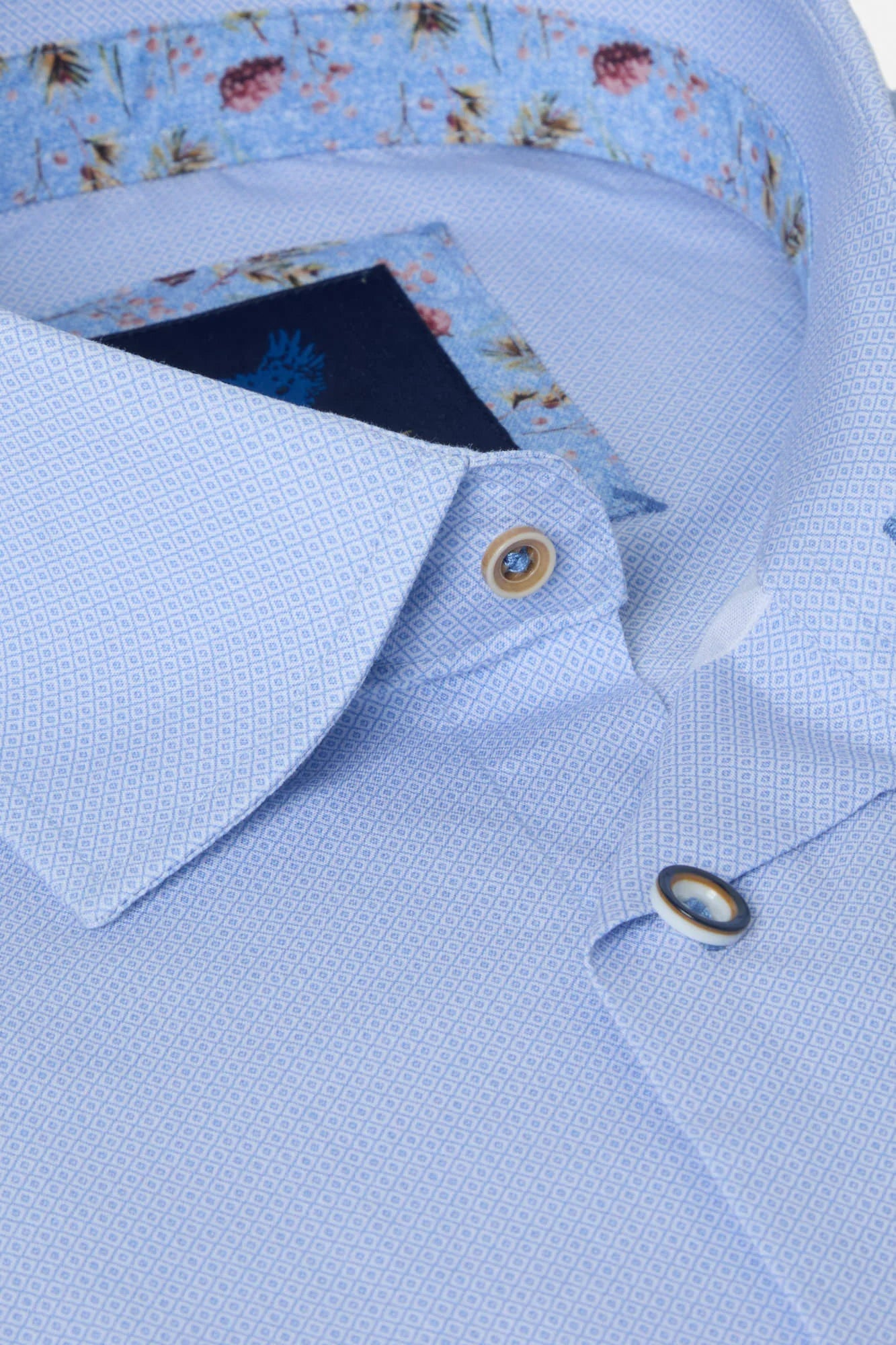 Benetti Arlo Long Sleeve Modern Fit Shirt -Sky
