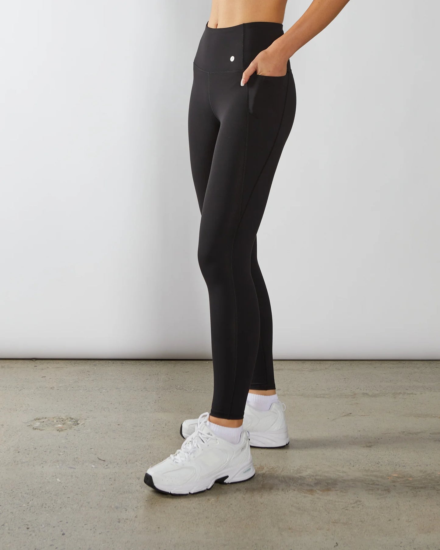 Diesel Nika High Rise Glow Track Pants - Beetle Black