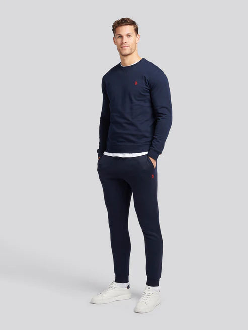 U.S. POLO ASSN. Crew Neck Jumper - Dark Sapphire Navy