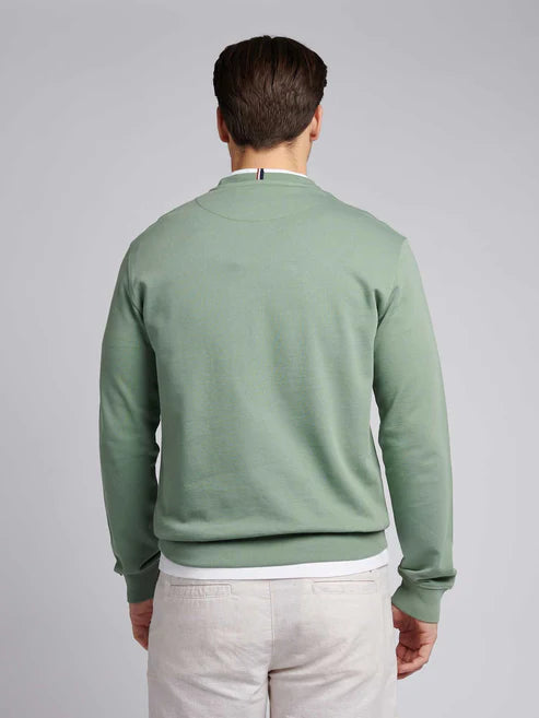 U.S. POLO ASSN. Crew Green Sweater - Green Bay