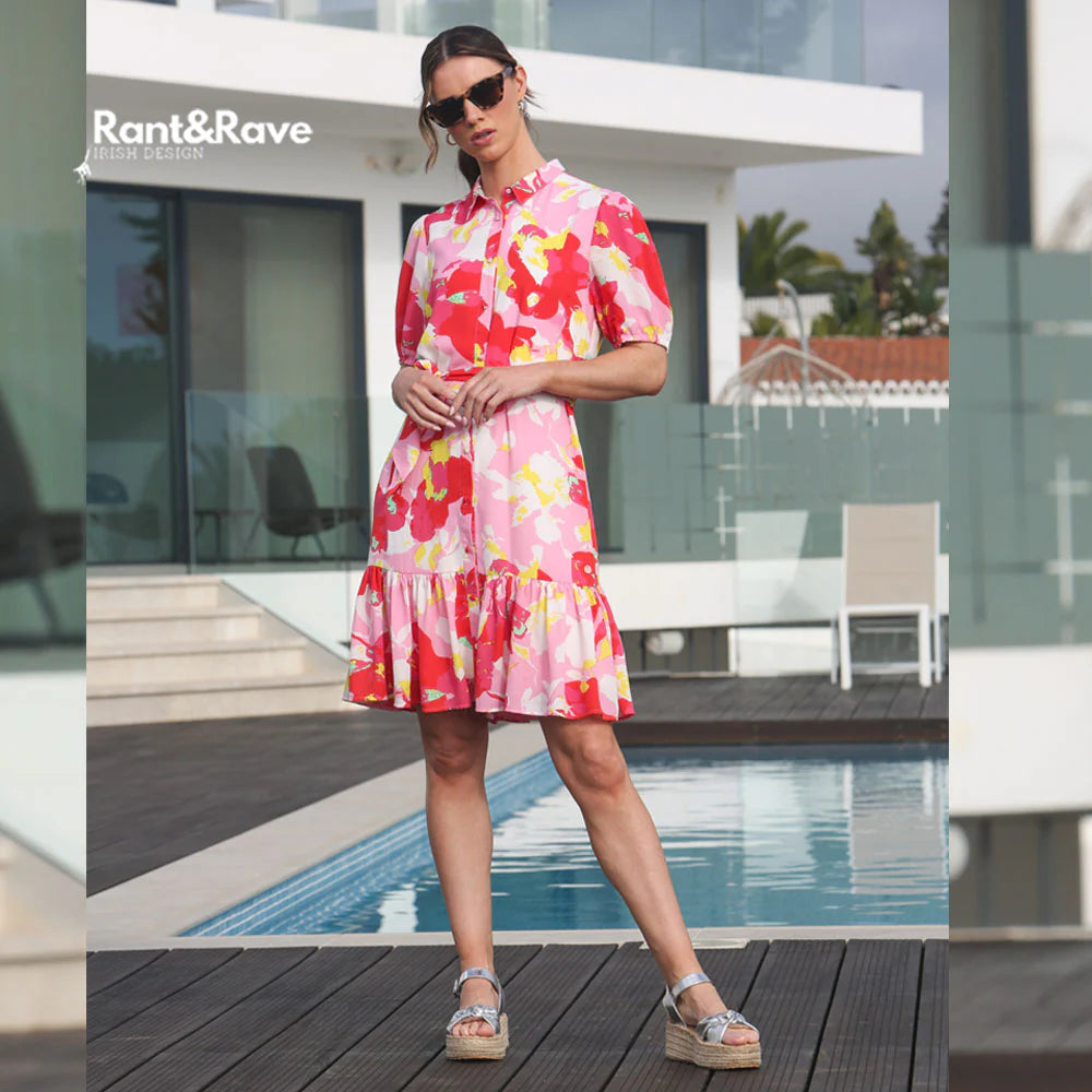 Rant&Rave Monica Dress - Pink