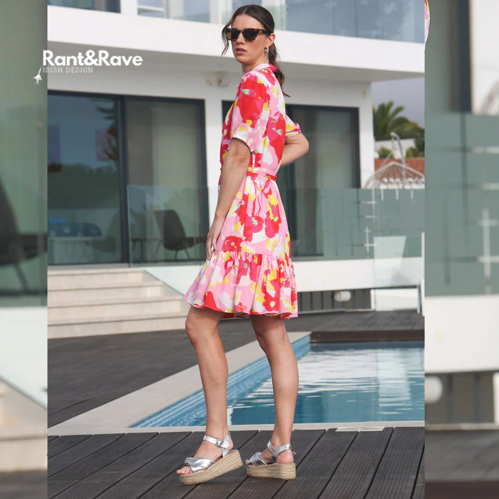 Rant&Rave Monica Dress - Pink