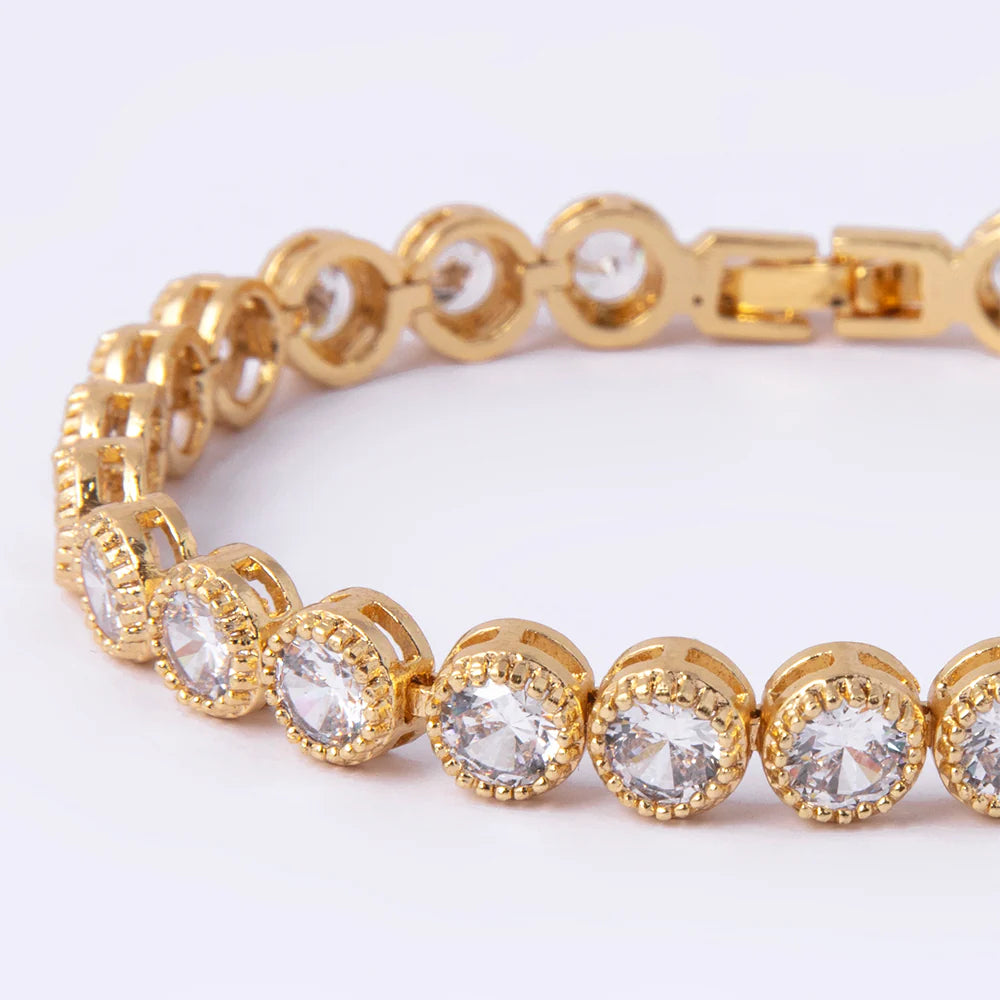 Knight & Day Danna Tennis Bracelet - Gold