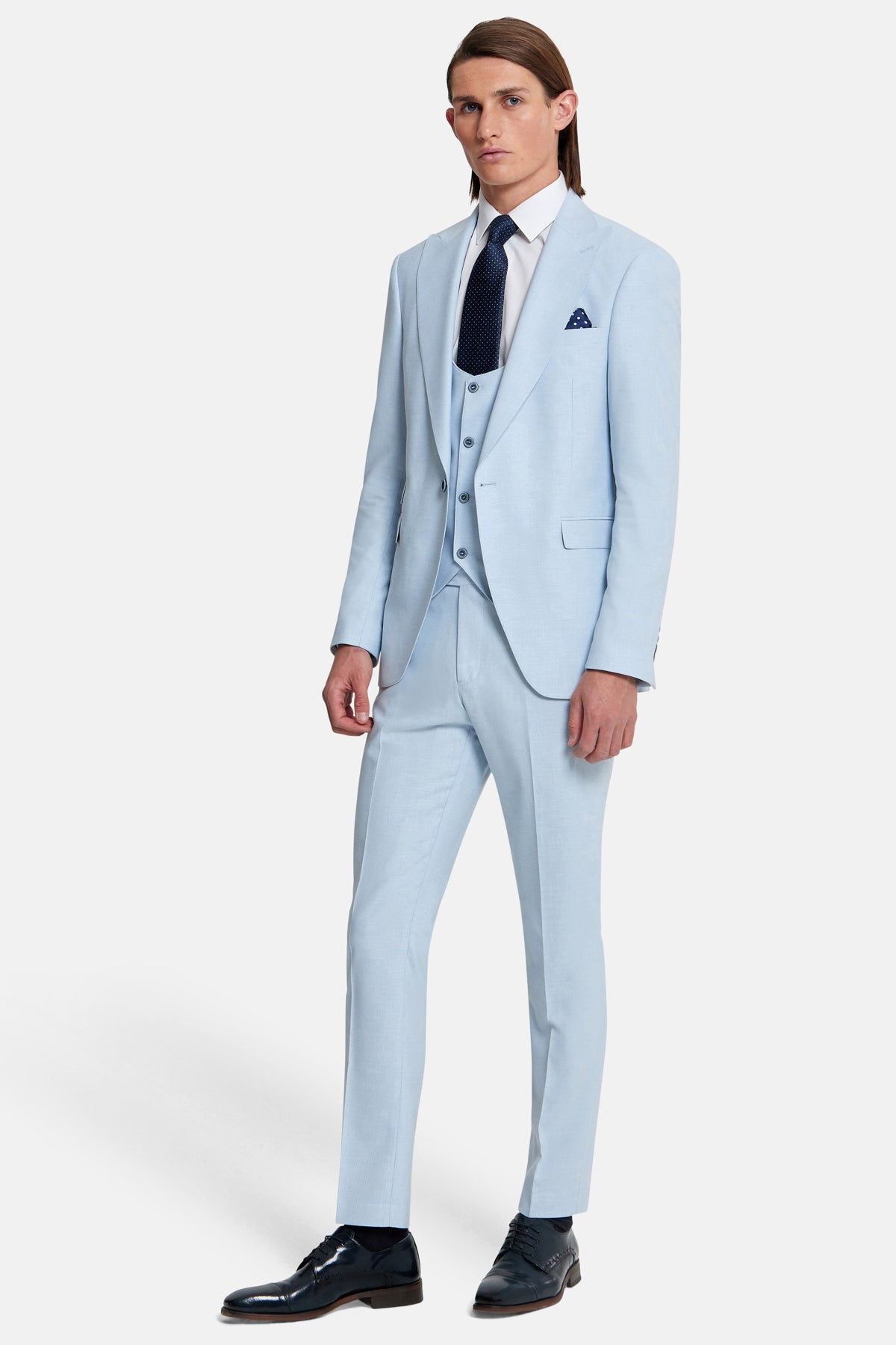 Travis 3 Piece Suit - Napoli Sky