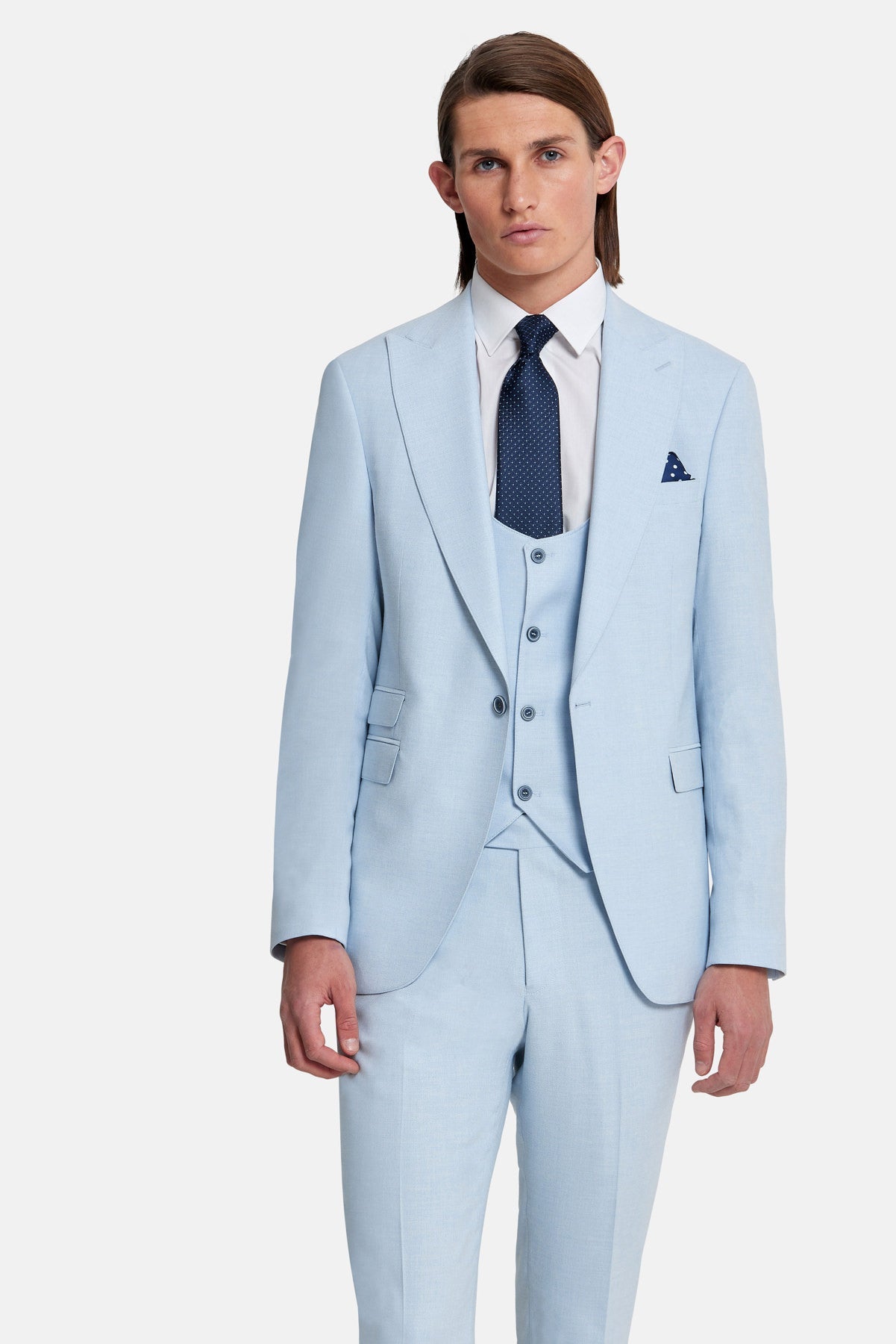 Travis 3 Piece Suit - Napoli Sky