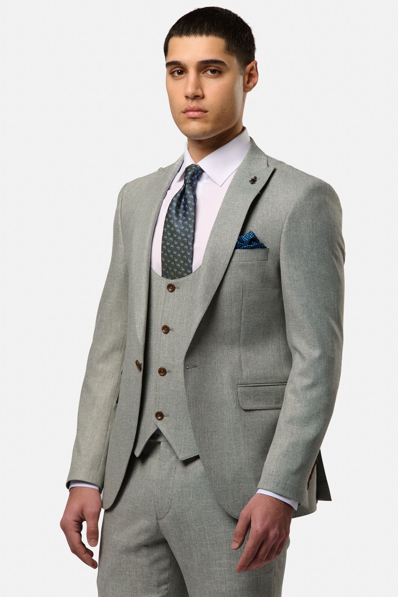 Benetti Travis Nicky 3 Piece Suit - Sage