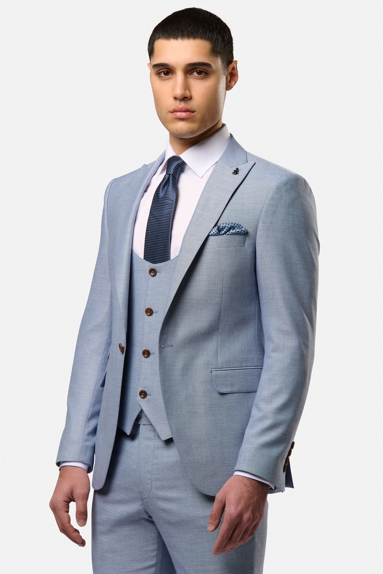 Benetti Travis Nicky 3 Piece Suit - Blue