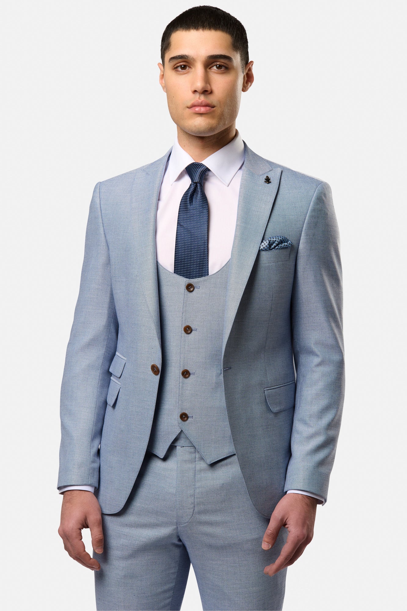 Benetti Travis Nicky 3 Piece Suit - Blue