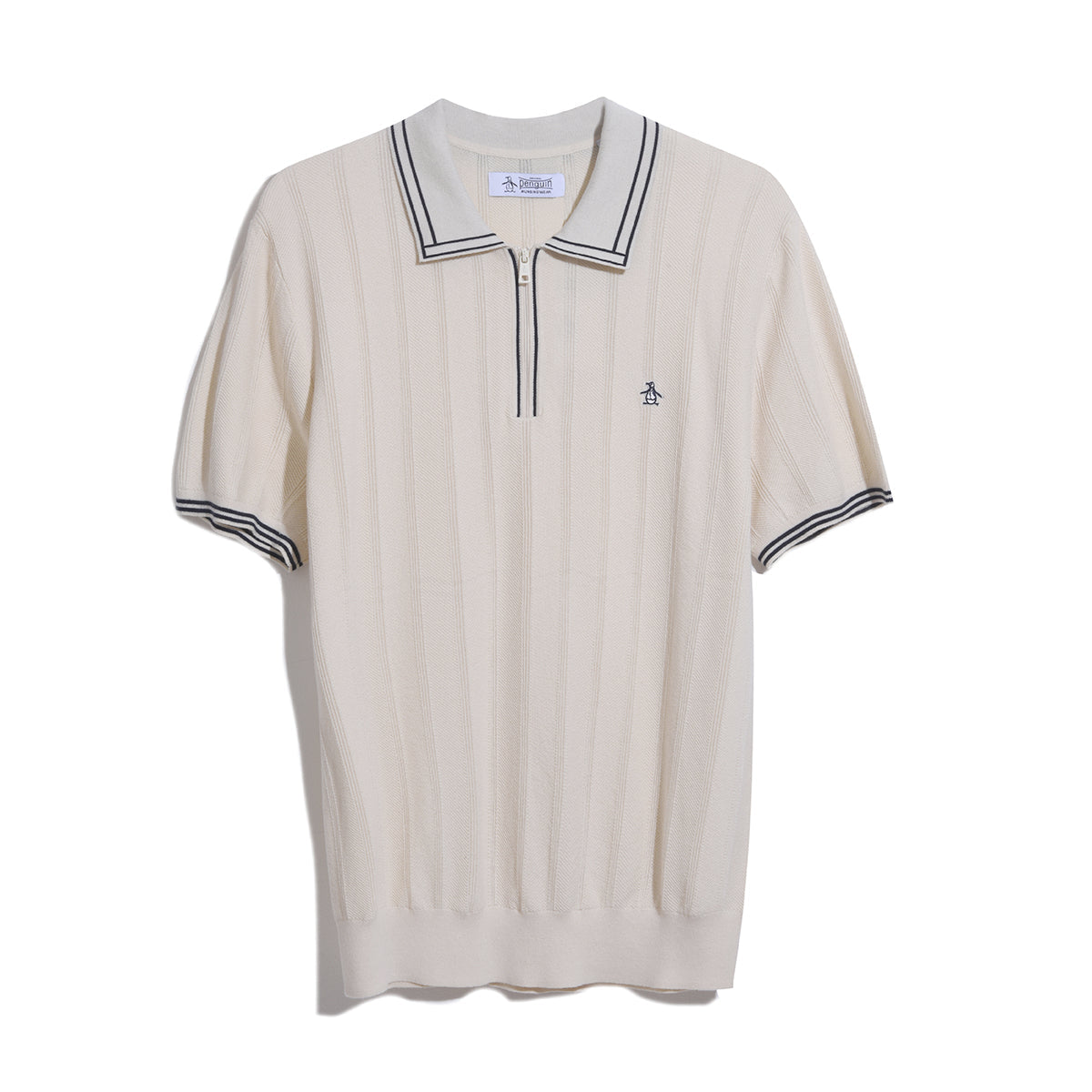 Original Penguin Knit Polo Shirt- Birch