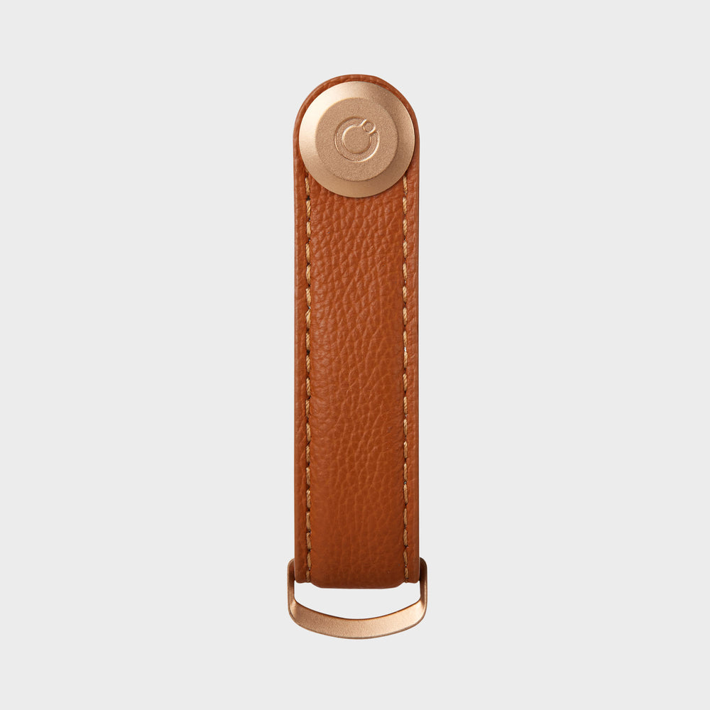 Orbitkey Key Organiser Pebbled-Leather - Amber