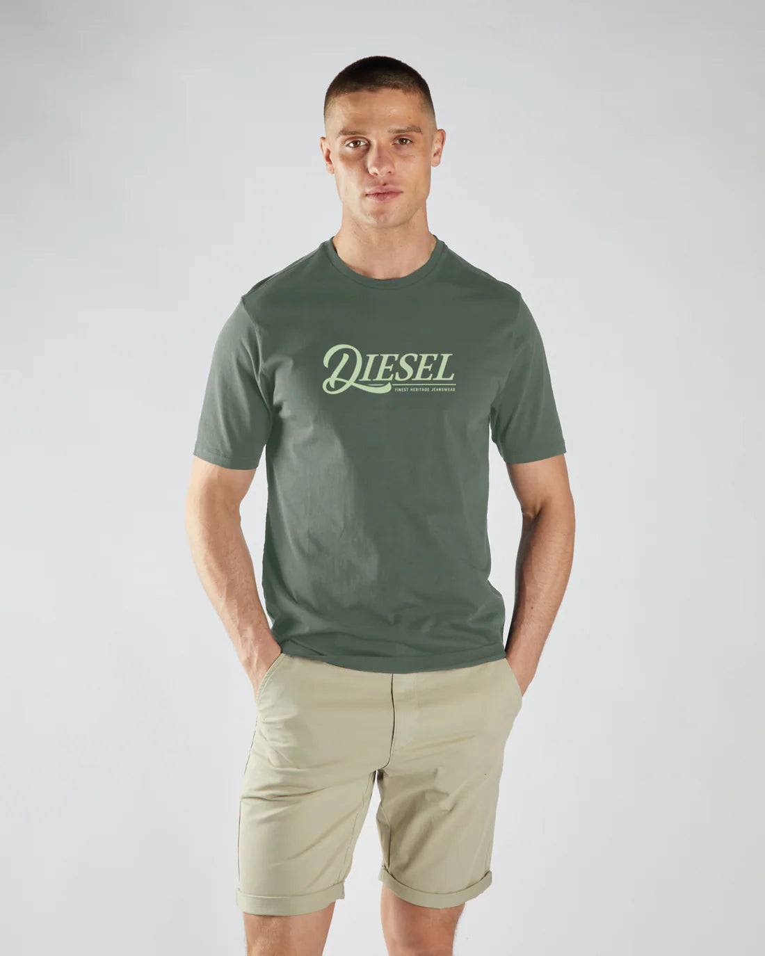Diesel Pendleton Tee - Lawn Green
