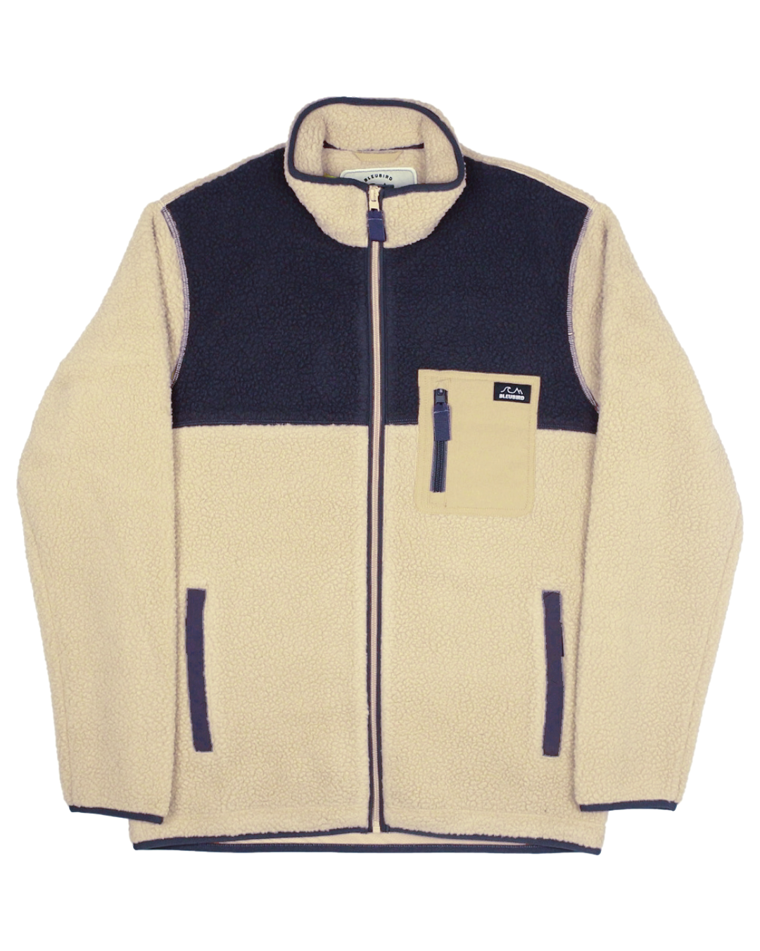 Bleubird Polar Fleece Full Zip - Beige