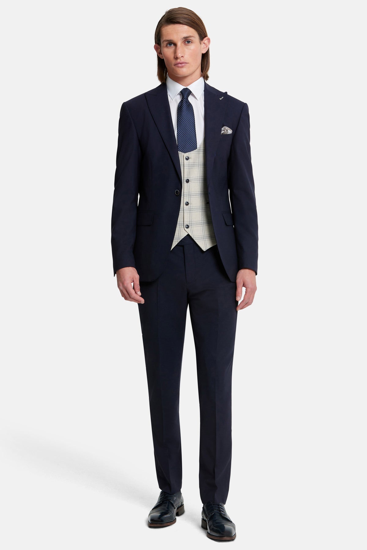 Travis 3 Piece Suit - Paris Navy