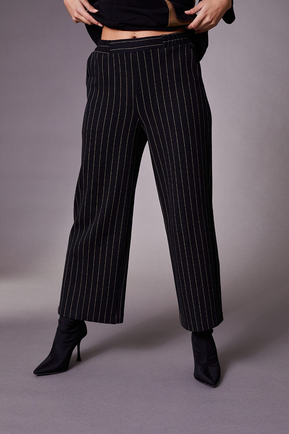 Peruzzi Cropped Stripe Trouser