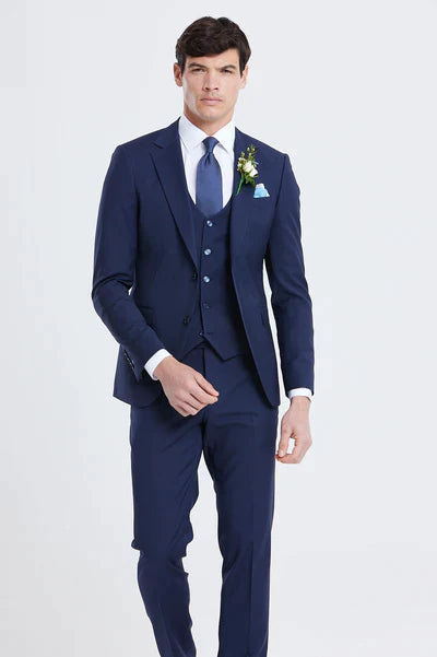 Benetti Peter Tailored Fit Suit Trousers - Ink