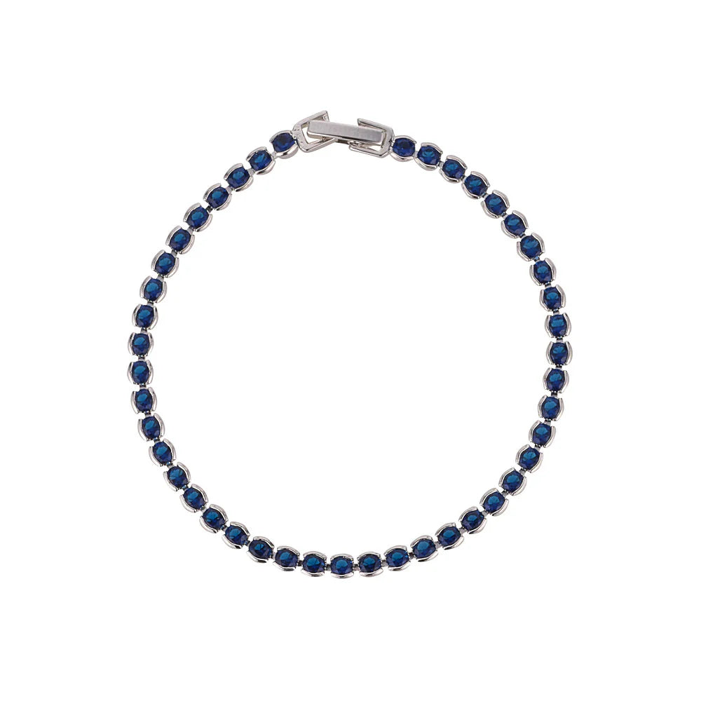 Knight & Day Dakota Tennis Bracelet - Sapphire